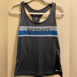 Women’s Dri Fit, Nike Detroit Lions Gray Workout Tank Top, Size Medium, EUC